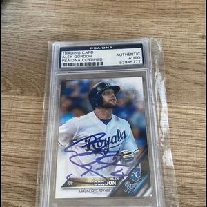 I have a signed Alex Gordon baseball card